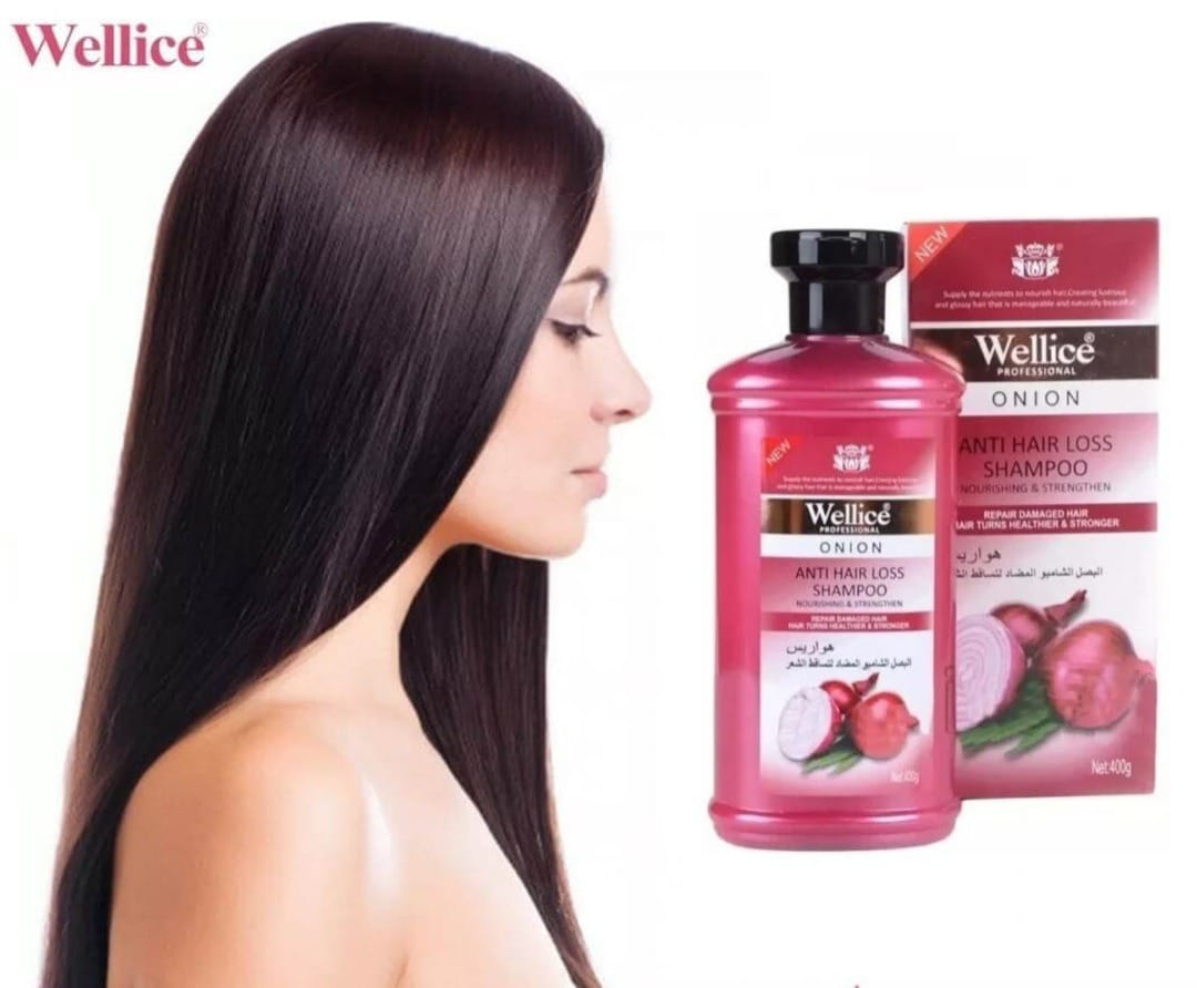 Wellice Onion Anti-Hair Loss Shampoo 400g 100% Original Made