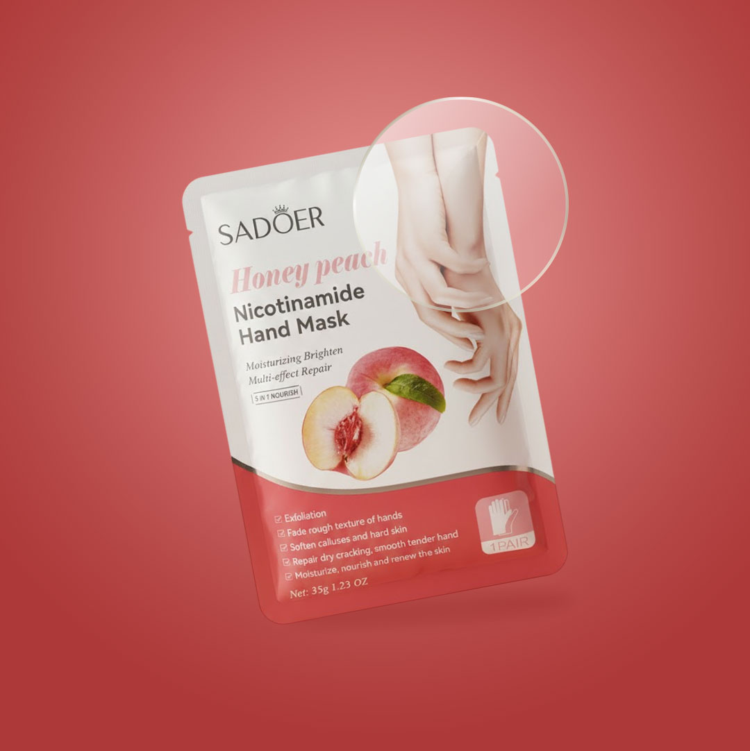 Honey Peach Nicotinamide Hand Mask