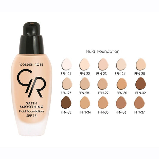golden rose satin smoothing fluid foundation 35ml