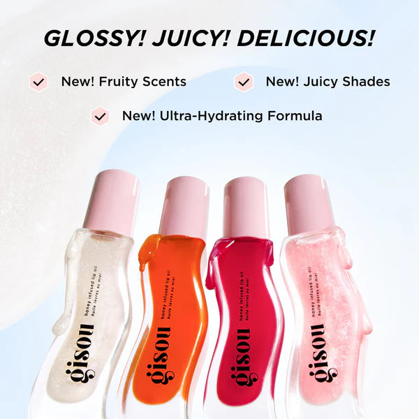 Gisou honey infused lip oil 6 shades