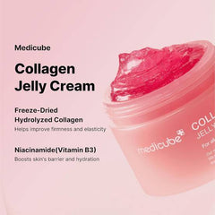 Medicube Collagen Jelly Cream: 110ml For Instant Glass Skin Glow.