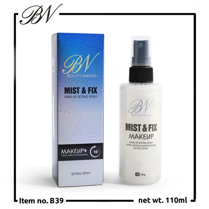 BN Beauty Naked Mist & Fix – Hydrating Makeup Setting Spray